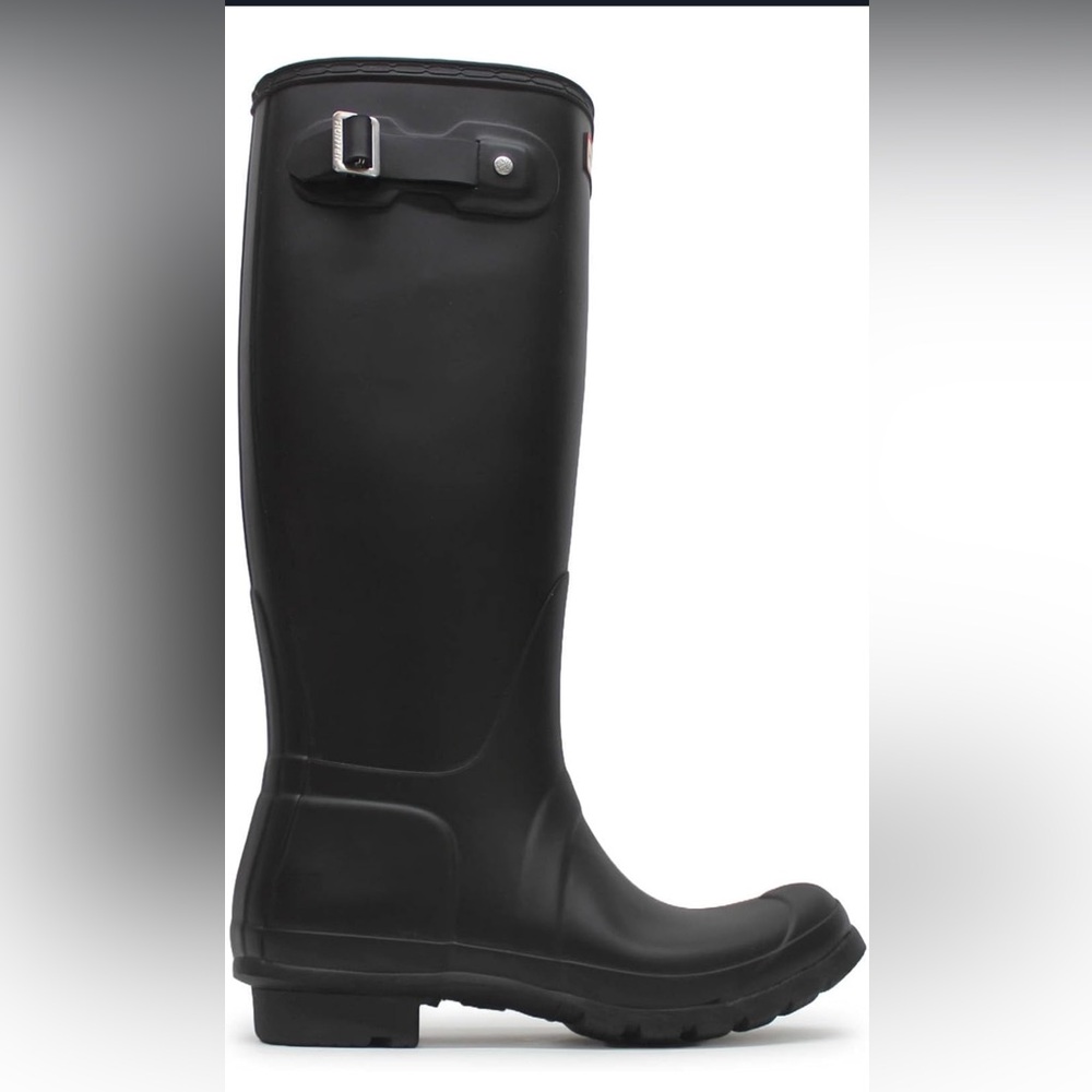 Hunter Women's Original Tall Rain Boots,Black (Matte) Size 9